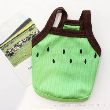Knitted fabric kiwi watermelon straps gallus pet vest